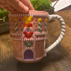 Disney 25th Anniversary Castle birthday cake coffee mug 22 oz